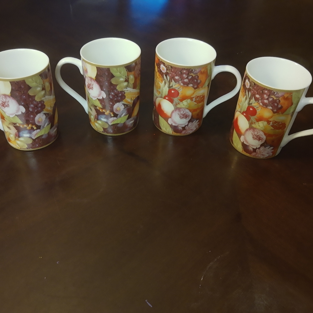 BISTRO COFFEE MUGS SET OF 4PC